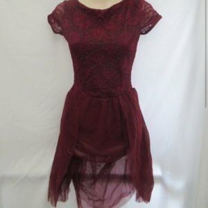 Curtain Call Burgundy Dance Costume